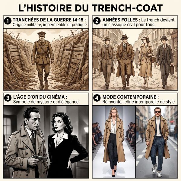 D'où vient le trench pour femme ?
